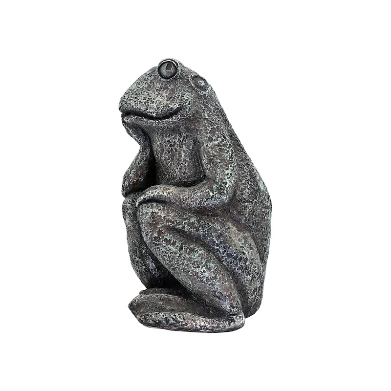 Thinking Frog Garden Statue