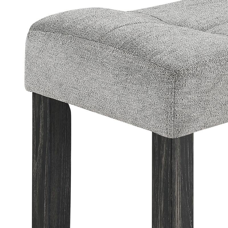 5-Piece Bar Table Set with 4 Ergonomic Stools, Table & Chairs Set with Coffee Table Black Gray Breakfast Nook