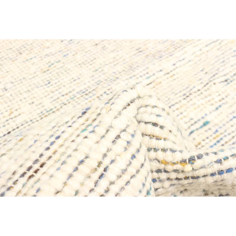 ECARPETGALLERY Braid weave Sienna Cream Wool Rug - 4'10 x 7'9