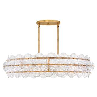 Fredrick Ramond FR30124 Rene 8 Light 45" Wide Ring Chandelier with