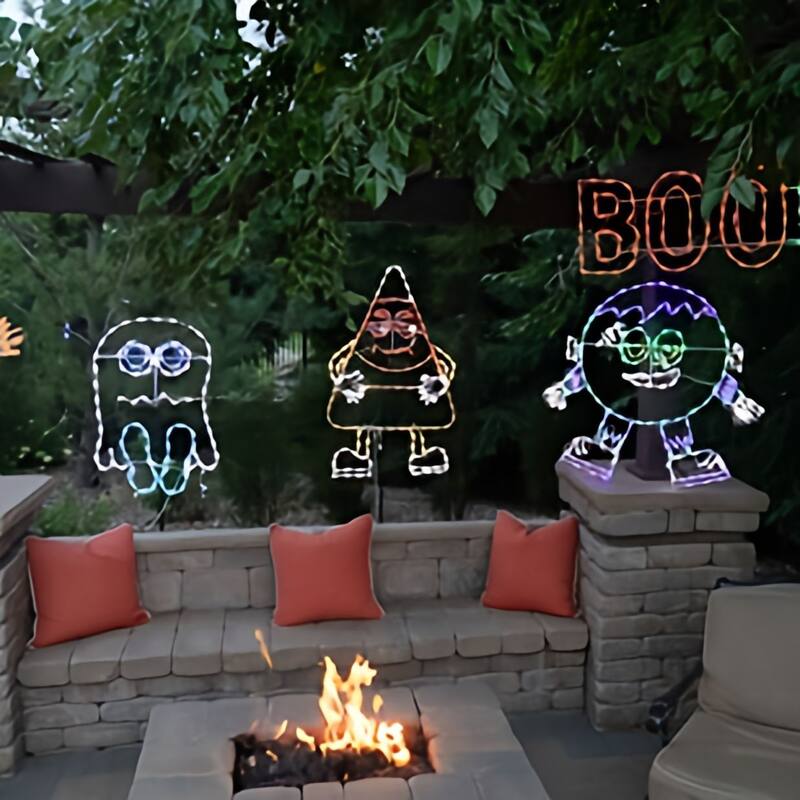 Halloween Lumi's Diabolical Candy Corn Metal Frame