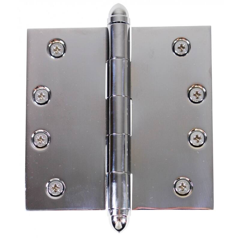 Chrome Solid Brass Cabinet Hinge Helmet Tip 4 Renovators Supply