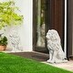 preview thumbnail 6 of 32, 20.75"H MGO Guardian Sitting Lion Statue Porch Sign Indoor Outdoor Decoration by Glitzhome