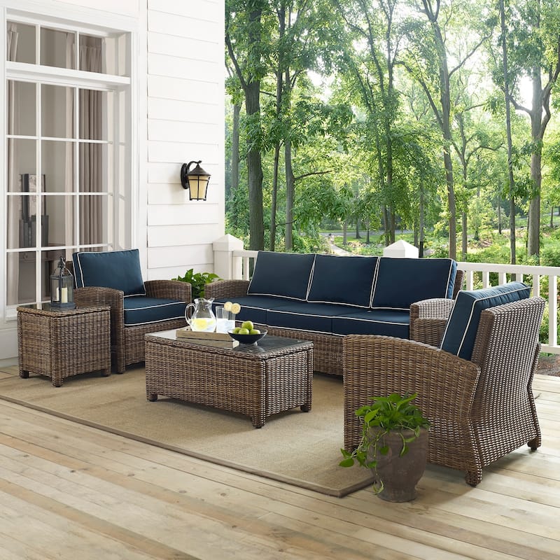 Crosley Bradenton 5-Piece Outdoor Wicker Set