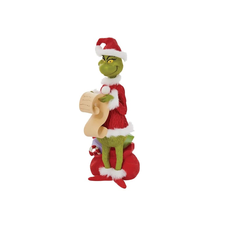 Department 56 Dr Seuss Grinch Checking His List Christmas Figure