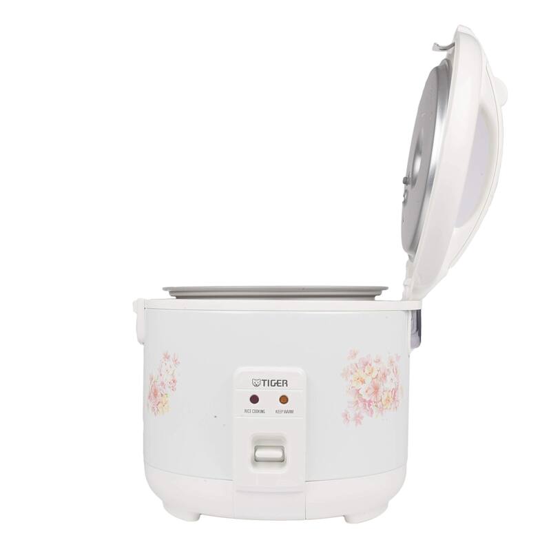 Tiger JNP-1000-FL 5.5-Cup Rice Cooker and Warmer, Floral White