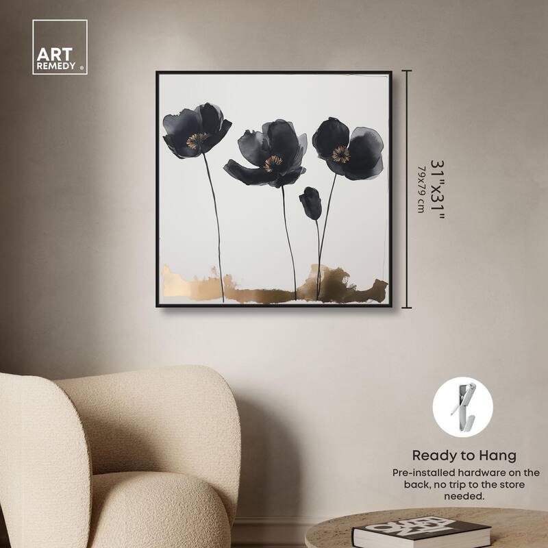 Nocturnal Flowers I Canvas by Art Remedy