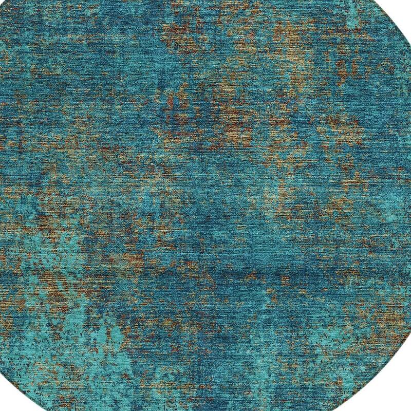 HomeRoots Abstract Transitional Rectangle Outdoor Rug