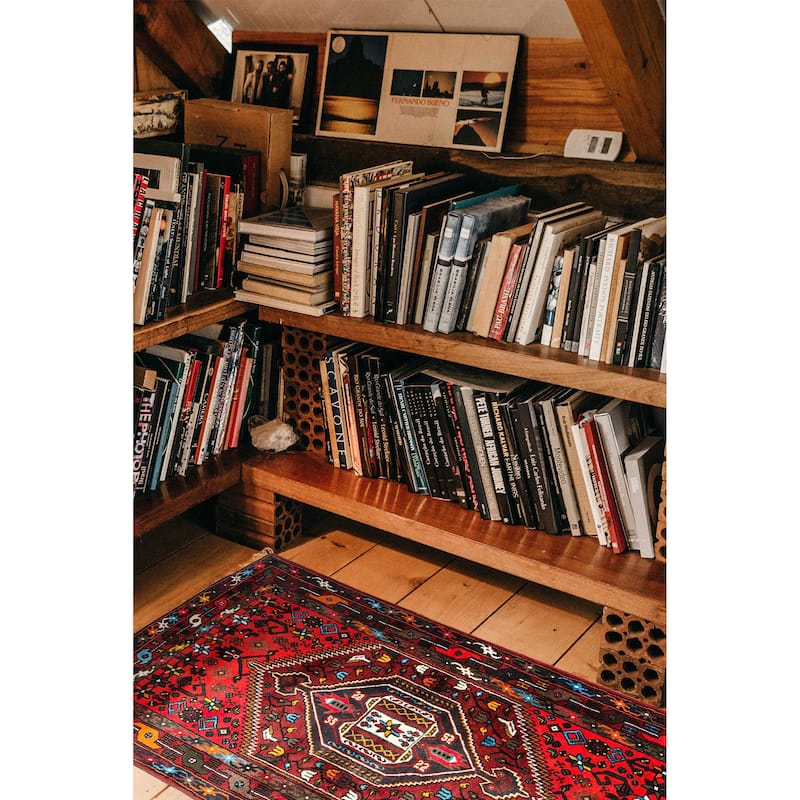 ECARPETGALLERY Hand-knotted Andelz Red Wool Rug - 4'1 x 6'1