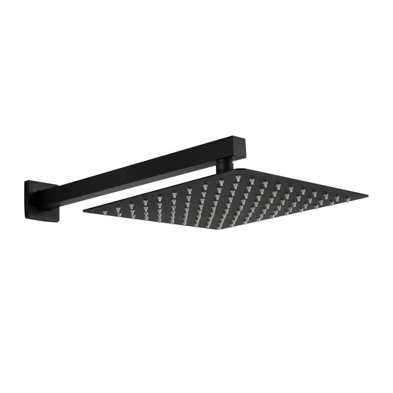 12" Wall Mount Rainfall Square Shower Head