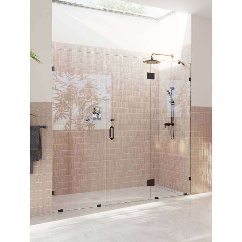 Glass Warehouse 78" x 96" Frameless 3 Panel Inline Shower Door
