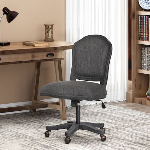 Scilley Upholstered Swivel Office Chair by Christopher Knight Home