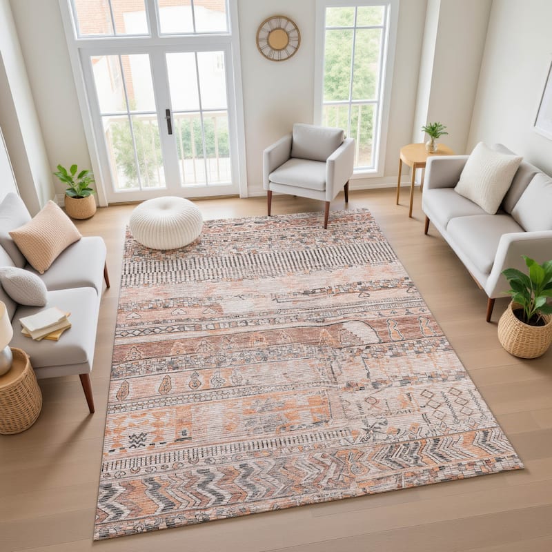 Premium Washable Super Soft Modern Global Mayfield Rug