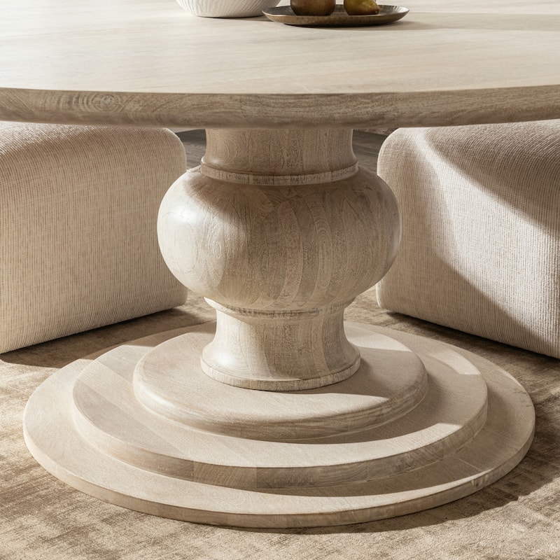 Classic Home Hera Mango Wood Round Dining Table