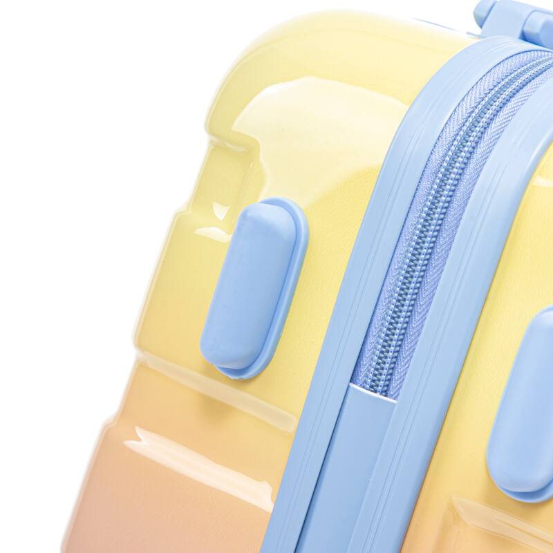 14In 20In 2 pcs in PC Spinner Wheel Luggage, Carry on Suitcase, With Gradient Color and Combination Lock