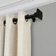 preview thumbnail 16 of 17, Elrene Florence Window Curtain Rod and Stacked Squares Shaped Finial