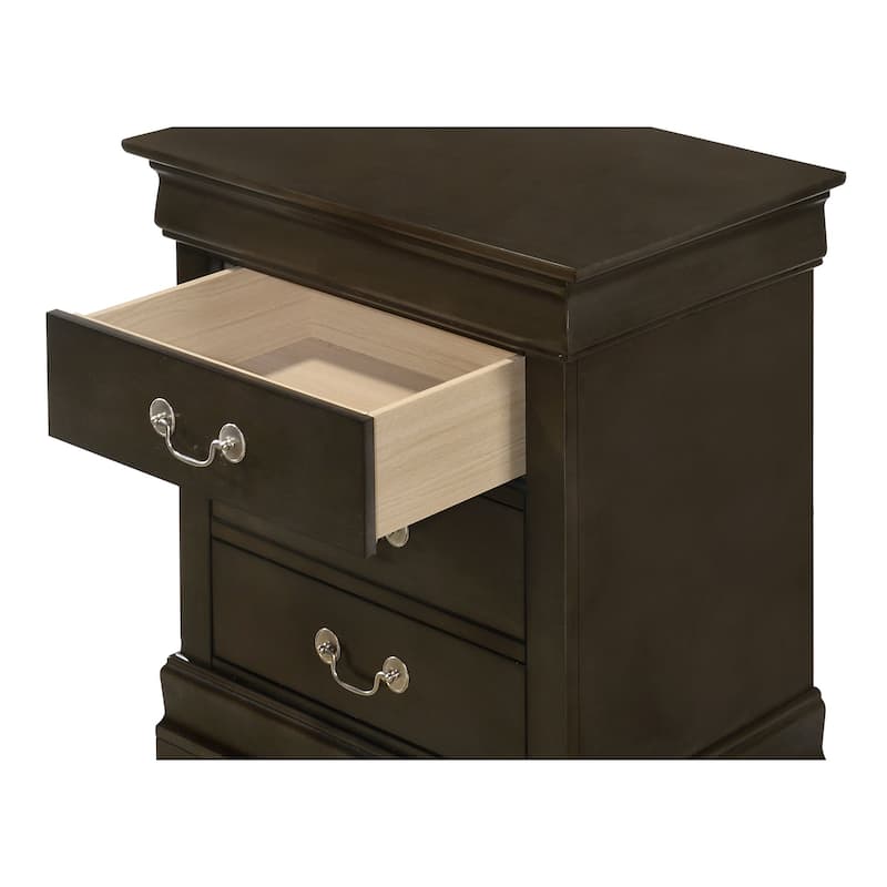 Louis Phillipe 3-drawer Nightstand