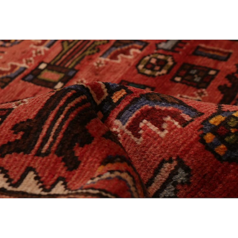 ECARPETGALLERY Hand-knotted Andelz Red Wool Rug - 4'8 x 10'8