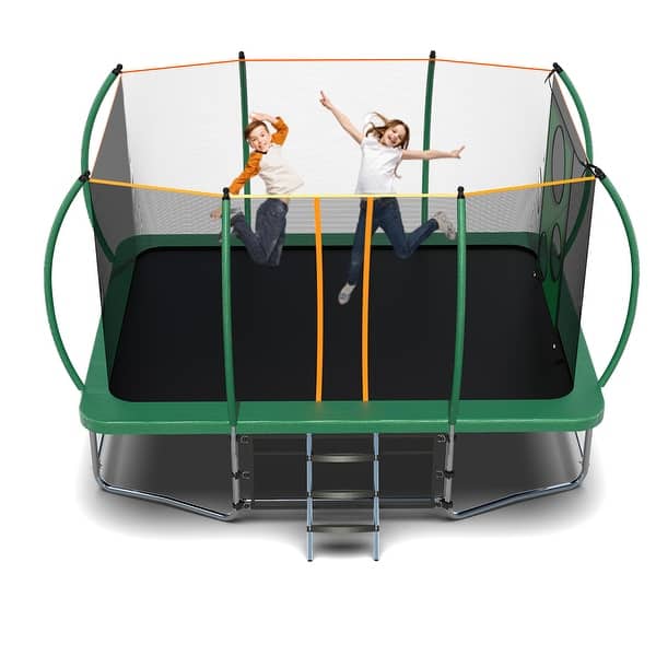 slide 2 of 9, 8*14FT TRAMPOLINE GREEN N/A