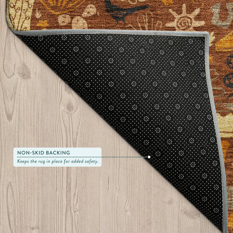 Machine Washable Indoor/ Outdoor Cowboy Dallas Chantille Rug