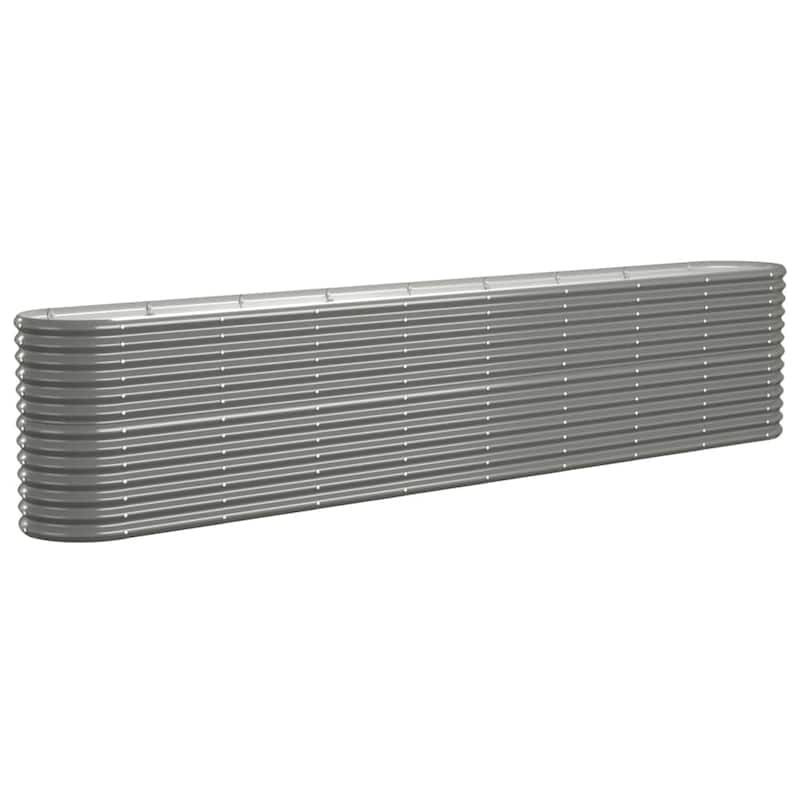vidaXL Garden Raised Bed Patio Outdoor Raised Planter Box Powder-coated Steel