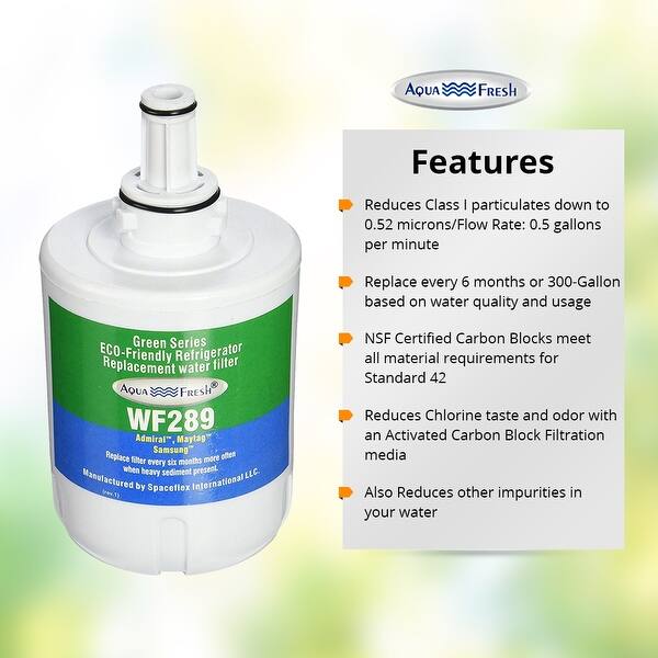 Shop Replacement Water Filter For Samsung Rf267aebp Refrigerator Water Filter By Aqua Fresh 2 Pack Green Overstock 21362951