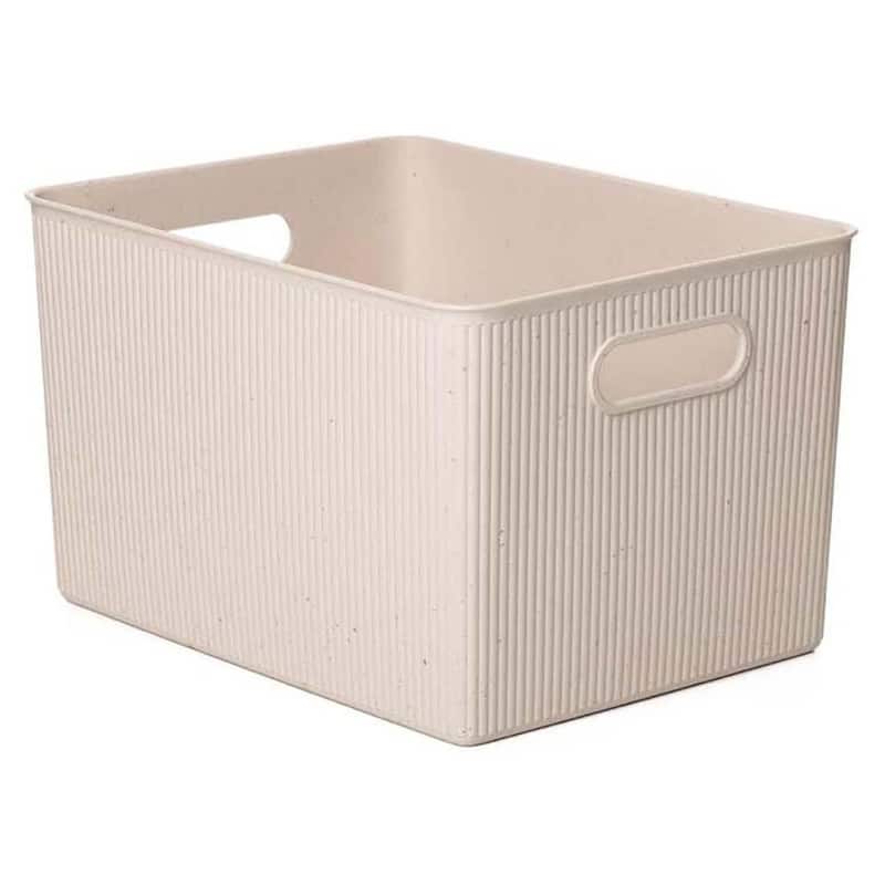 Superio Ribbed Storage Bin - 11.5"W x 15"D x 9"H