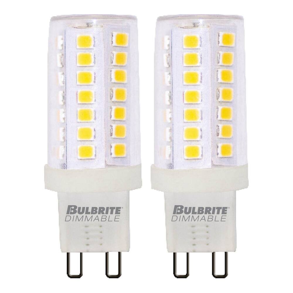Bulbrite Pack of (2) Dimmable Clear Mini T6 Bi-Pin (G9) LED Bulb