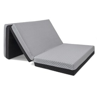 Dual Sided Premium Tri Folding Mattress, Memory Foam Foldable Mattress
