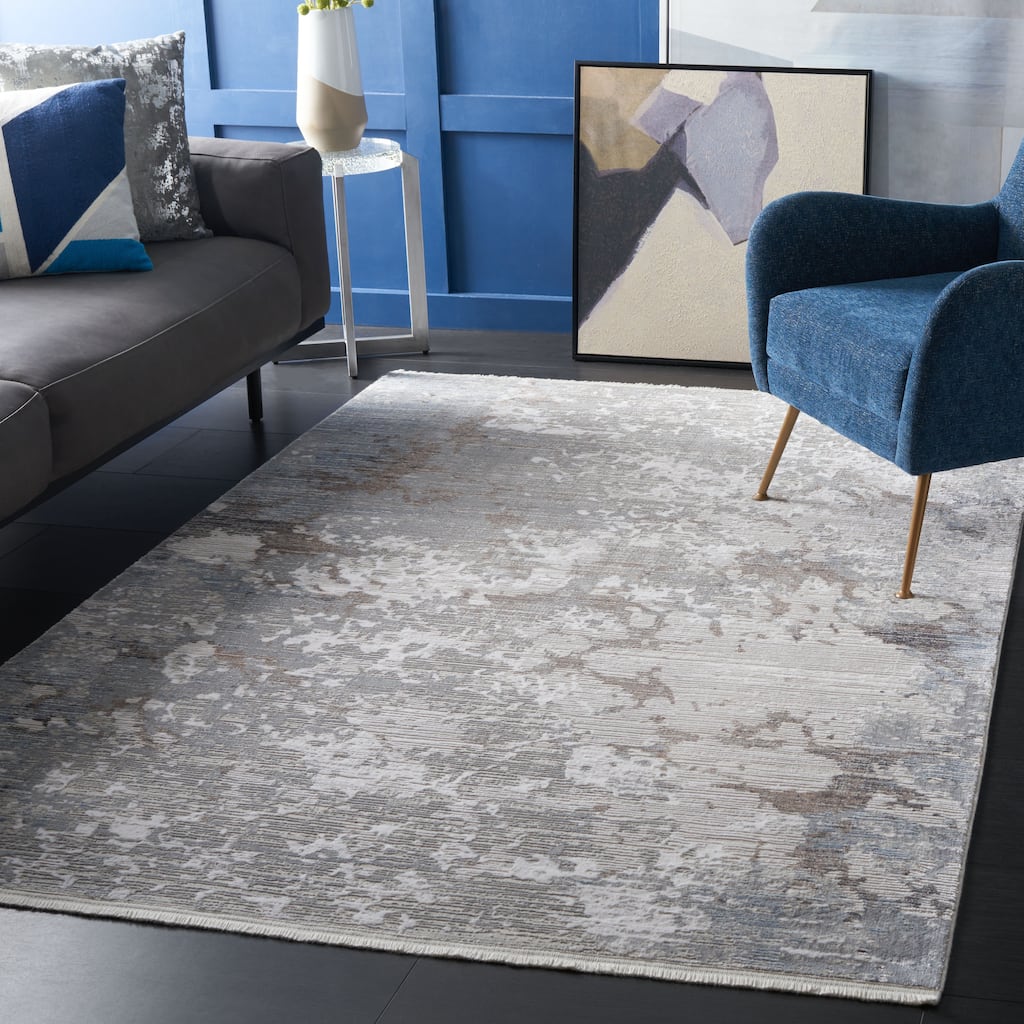 SAFAVIEH Platinum Ama Glam Abstract Rug