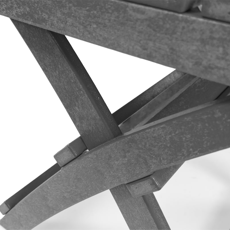 Santorini Fully Assembled All-Weather Recycled HDPE Outdoor Folding Side Table