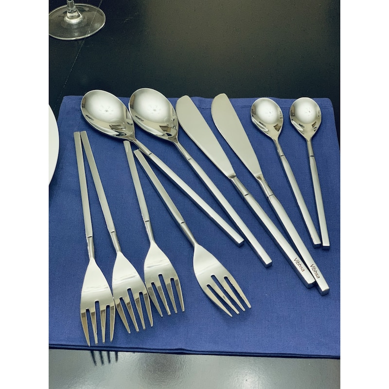 Vibhsa Stianless Steel Flatware 5 Piece Place Setting