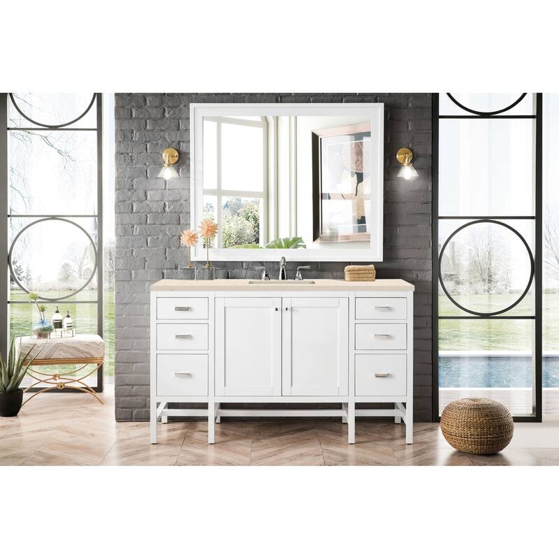 James Martin Vanities Addison 60" Single Basin Hardwood Vanity Set