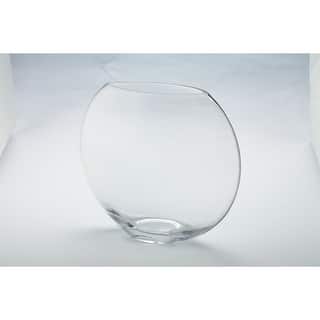 Spherical Glass Tabletop Vase - 10" - Clear