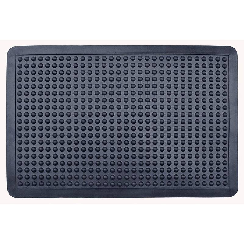 Glossy bubbles top anti-fatigue 100% Rubber Cushion mat