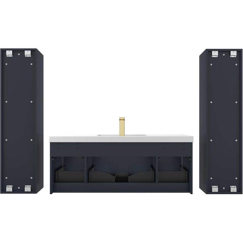 Blossom Positano 48" Floating Vanity with Sink & 2 Side Cabinets