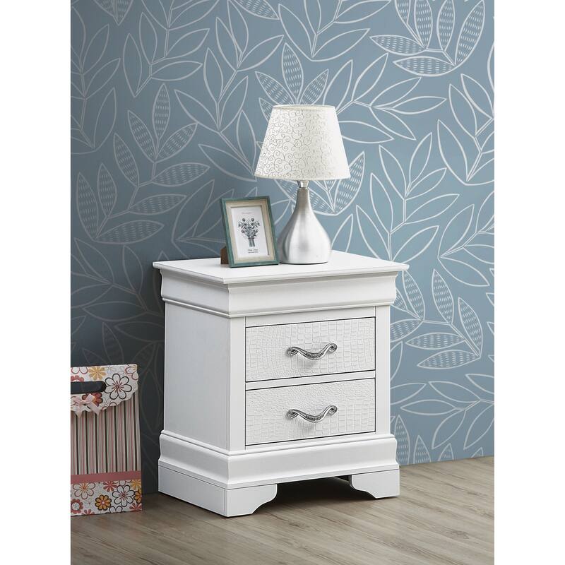 2 Drawer Nightstand - Champagne