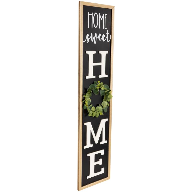 40 Inch "Home Sweet Home" Wooden Framed Outdoor Porch Board Sign Decor