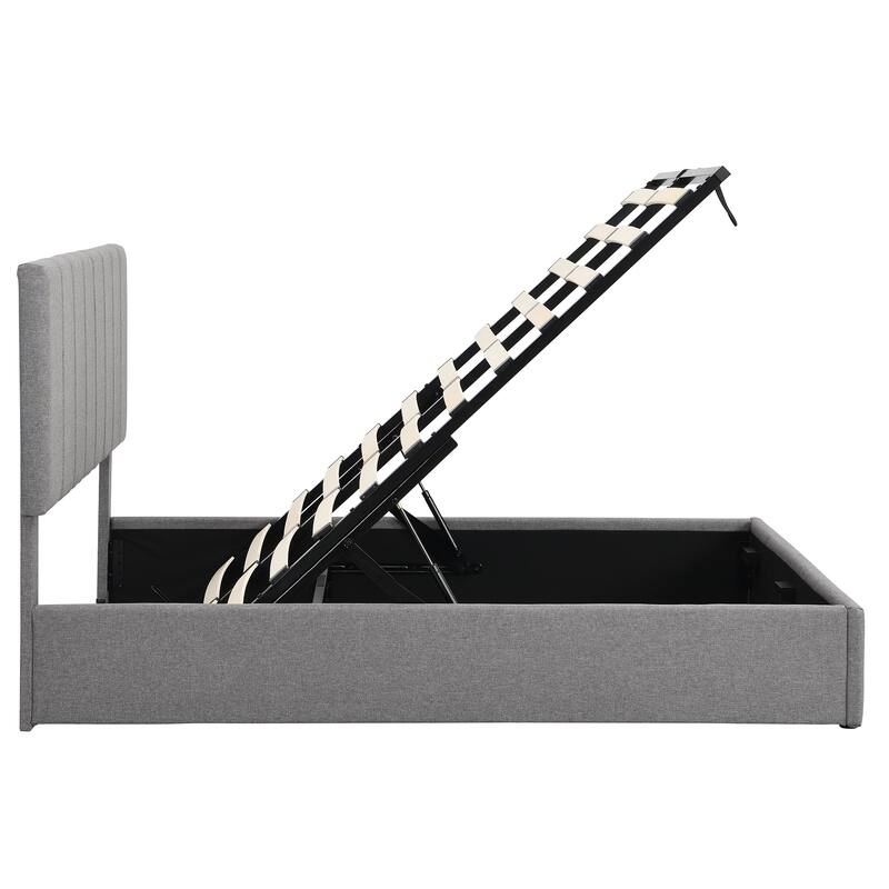 Mordern Upholstered Platform bed with a Hydraulic Storage System