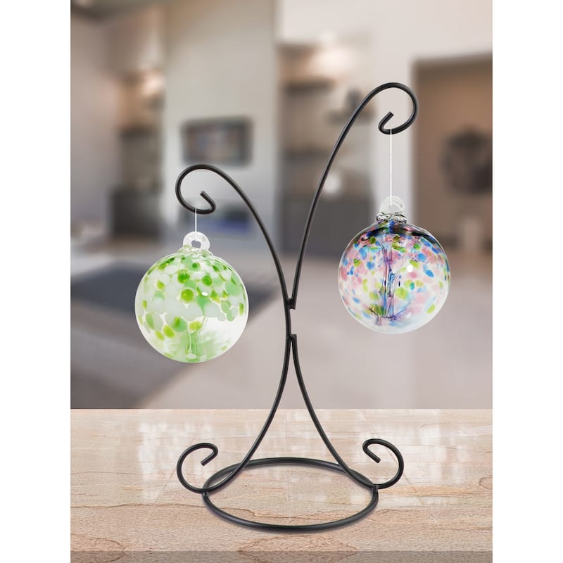 Tree of Life - Hope Hand Blown Art Glass Ornament-4"D - 4 inch