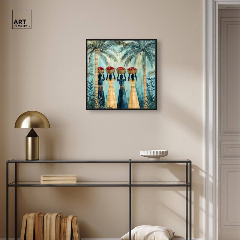 Walk Under Palms Canvas by Art Remedy
