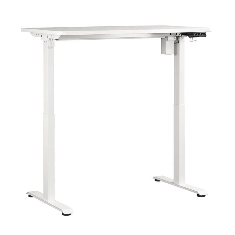 Engineered Wood Contemporary Sit/Stand Desk with Four Preset Heights