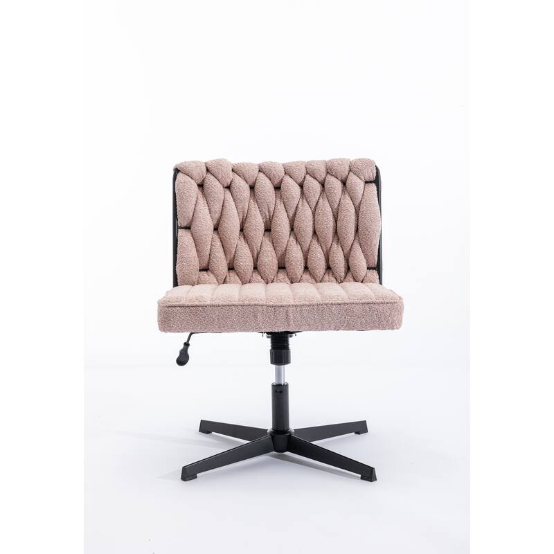 Armless Office Desk Chair No Wheels
