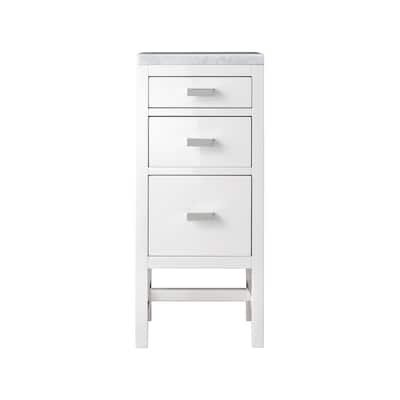 James Martin Vanities Addison 15" Base Cabinet w/ Drawers, Glossy White
