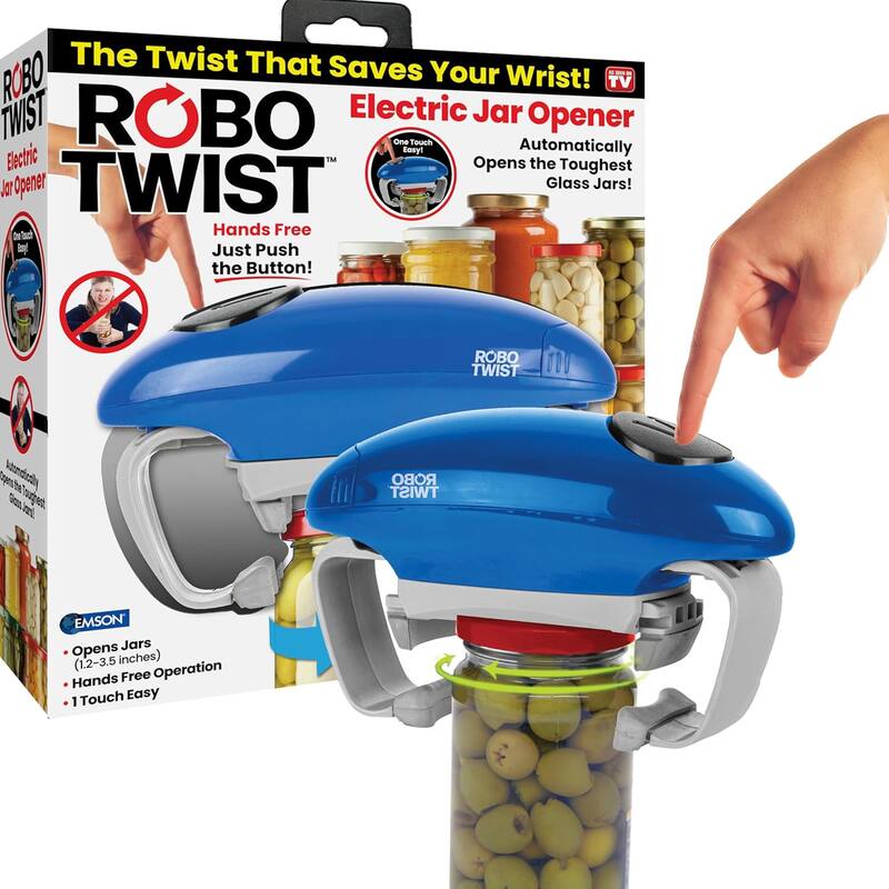 Robo Twist Electric Jar Opener Automatic Hands-Free Kitchen Gadget