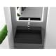 preview thumbnail 88 of 175, Juniper Stone Solid Surface Wall-mounted Vessel Sink 24" - Black