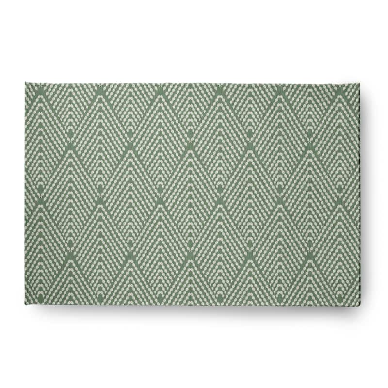 Lifeflor Diamond Spring Chenille Rug - 4' x 6' - Muted Green