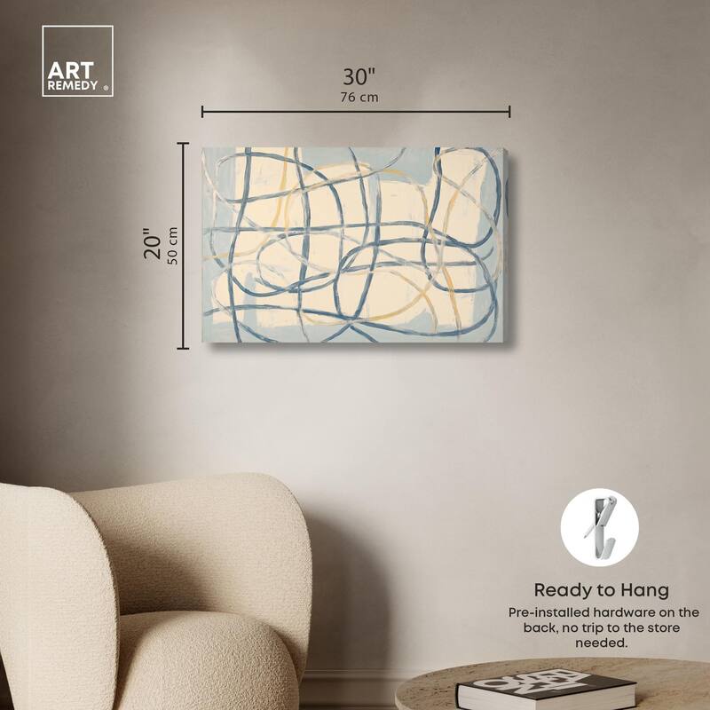 Unbroken Line I Canvas by Art Remedy, Gallery Wrapped