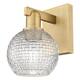 Option Brushed Brass / Clear Basketweave