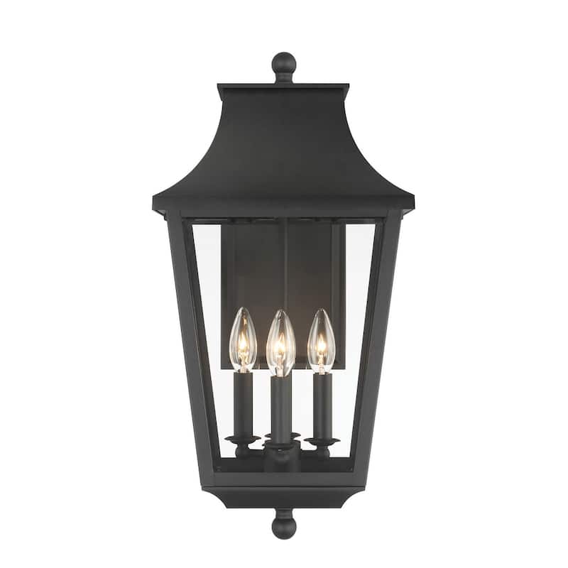The Great Outdoors 73344 Altimeter 4 Light 22" Tall Outdoor Wall
